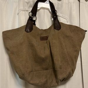 SORIAL New York. Tan canvas bag